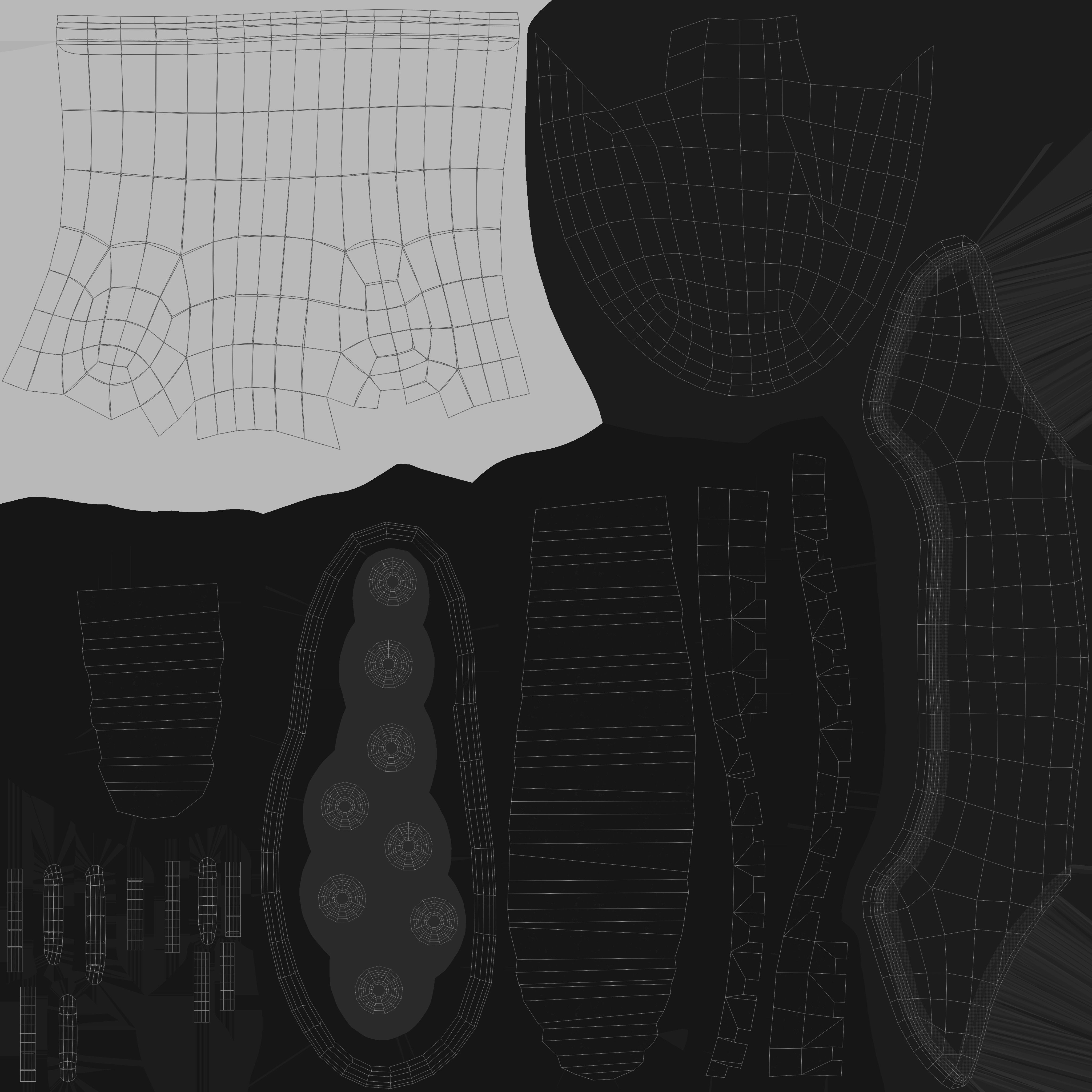 School Boy Low-poly 3D model_30