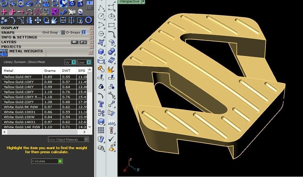 cuban octagon chain  3D print model_29