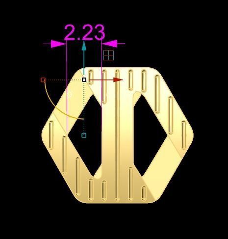 cuban octagon chain  3D print model_19