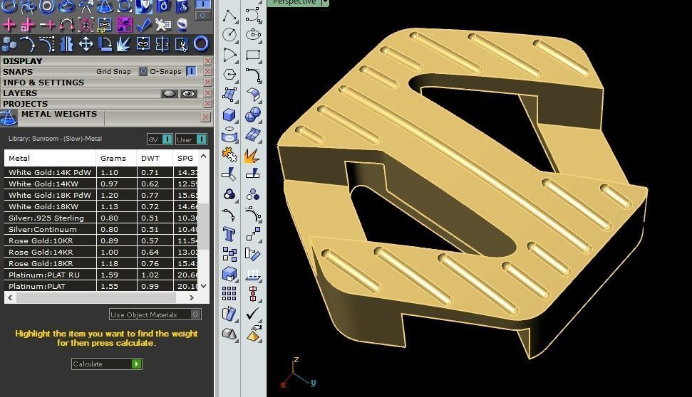 cuban octagon chain  3D print model_31