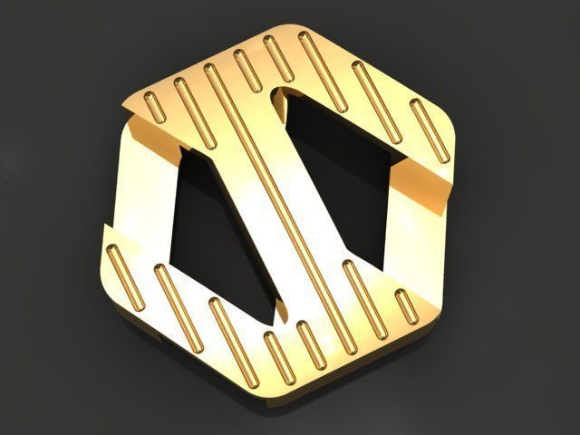 cuban octagon chain  3D print model_5