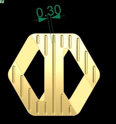 cuban octagon chain  3D print model_16