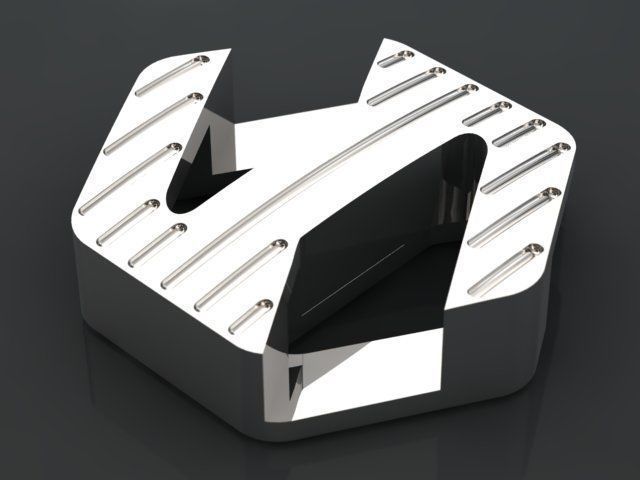 cuban octagon chain  3D print model_8