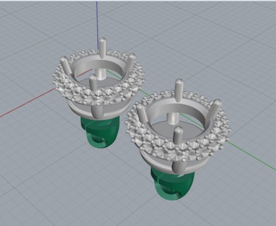 earrings 3D print model_10