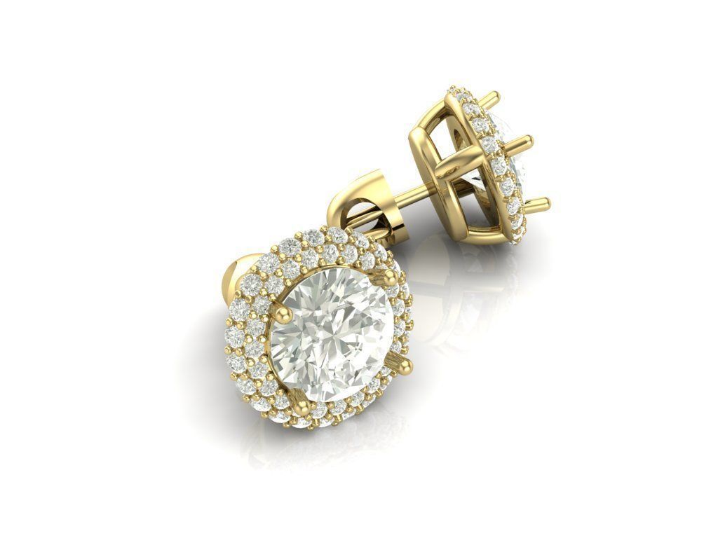 earrings 3D print model_4