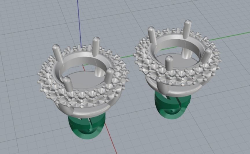 earrings 3D print model_9