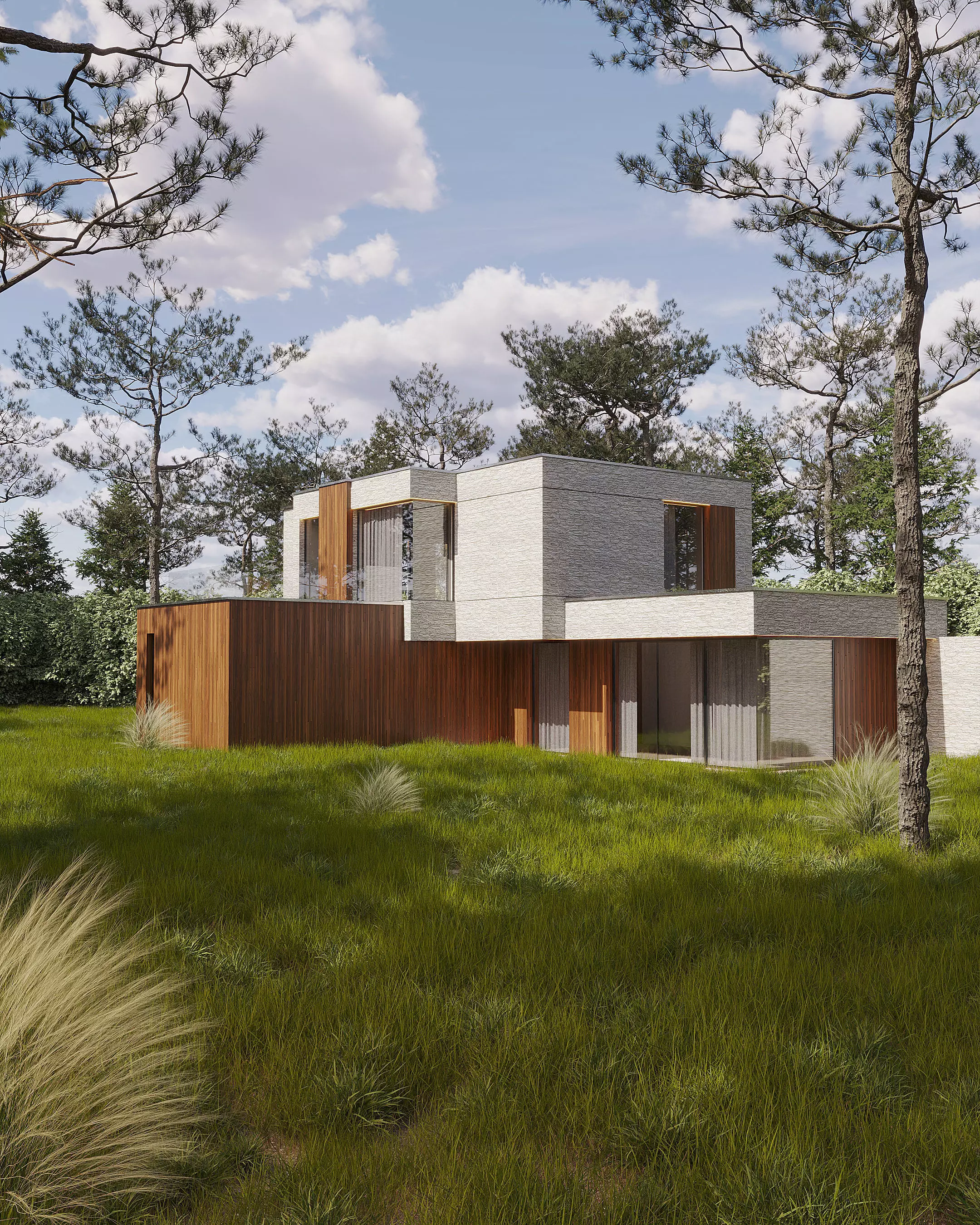 Exterior Scene 3D model_0