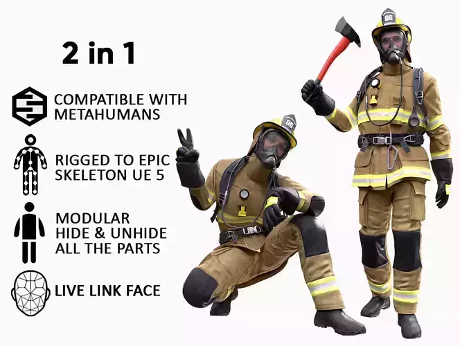 Firefighters Collection - Man and Woman 