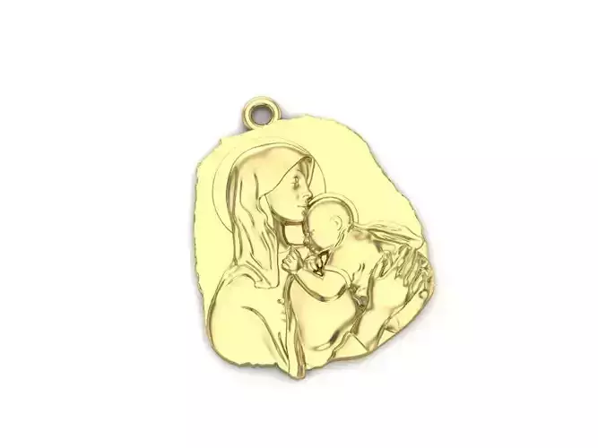 pendant saint mary and jesus