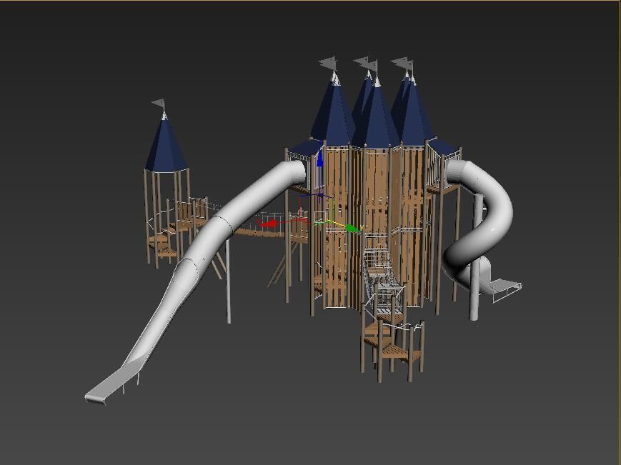 Castle Playground 3D model_4