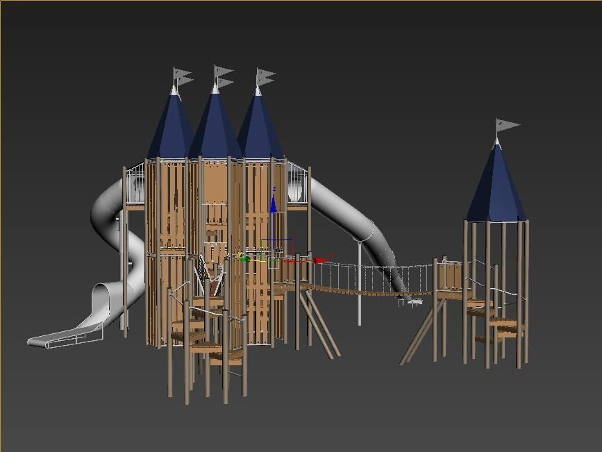 Castle Playground 3D model_5
