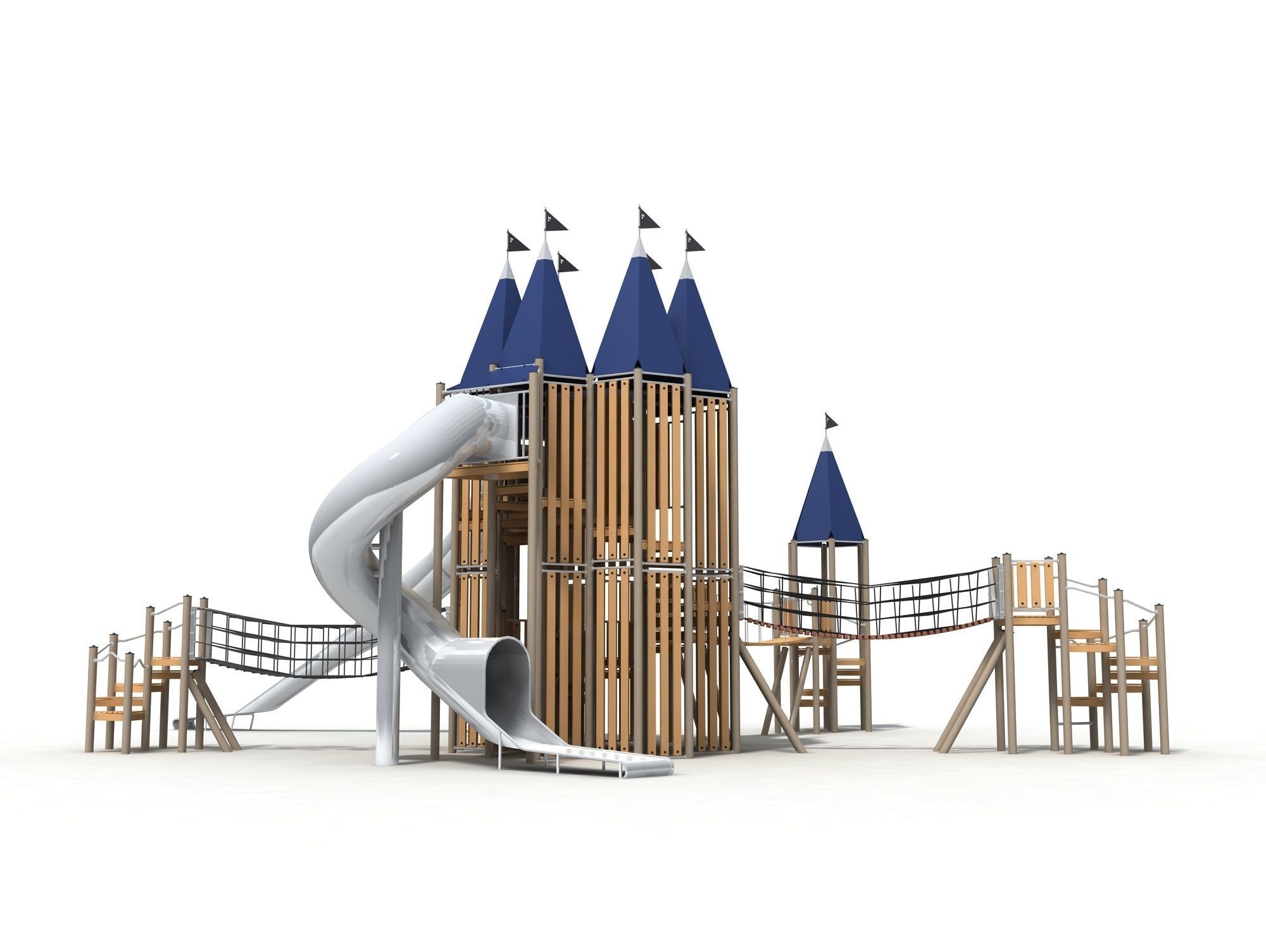 Castle Playground 3D model_2