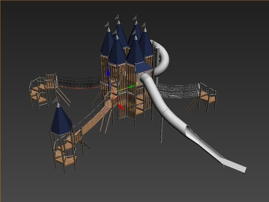 Castle Playground 3D model_3