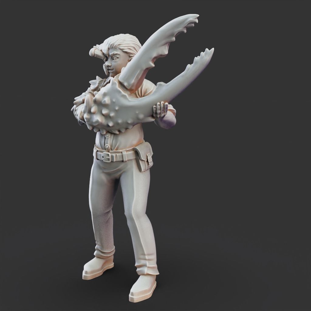 Lobster Boy - 3D Printable TTRPG - PRESUPPORTED - 32mm Scale 3D model ...