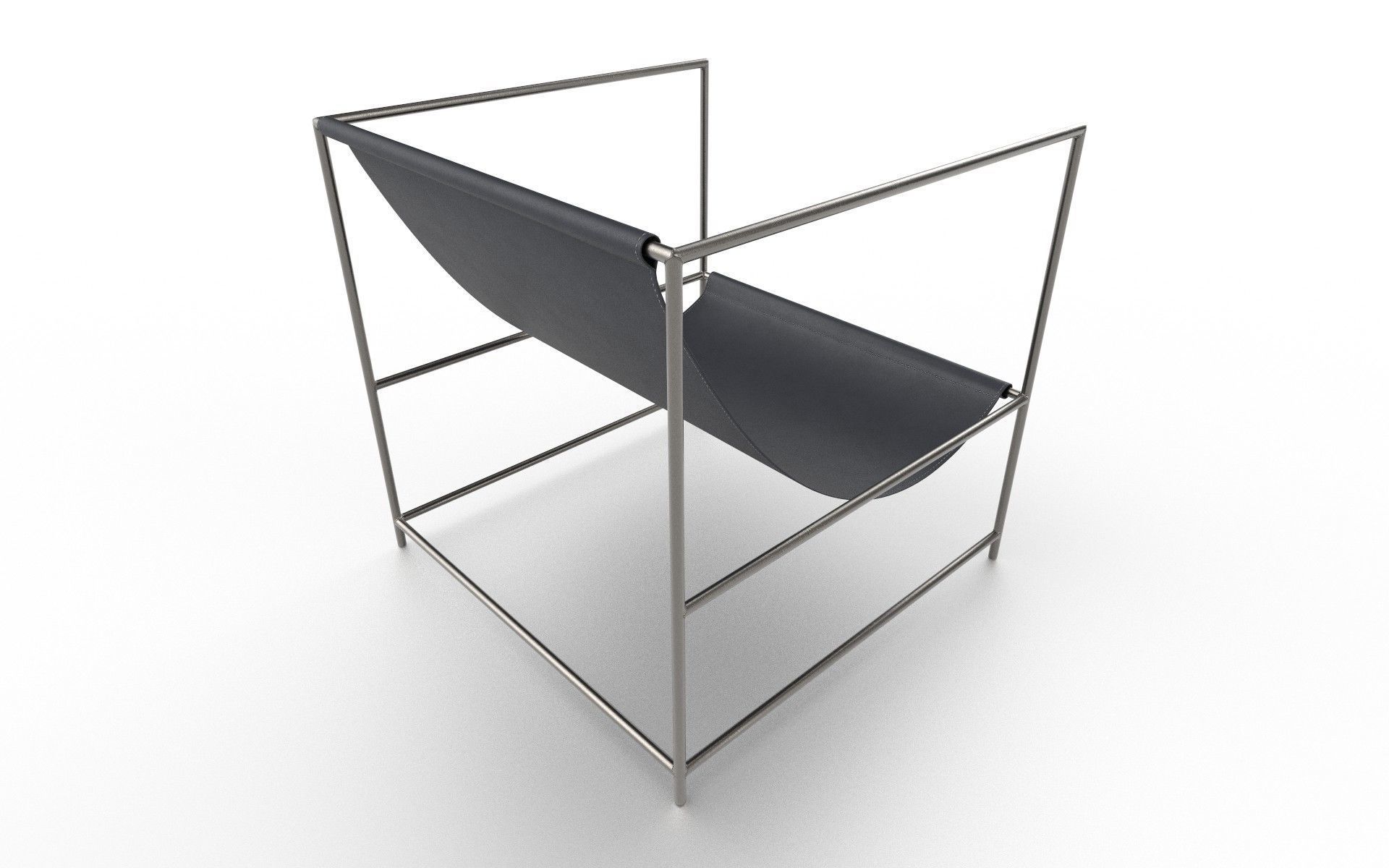 Chair M01 Low-poly 3D model_6