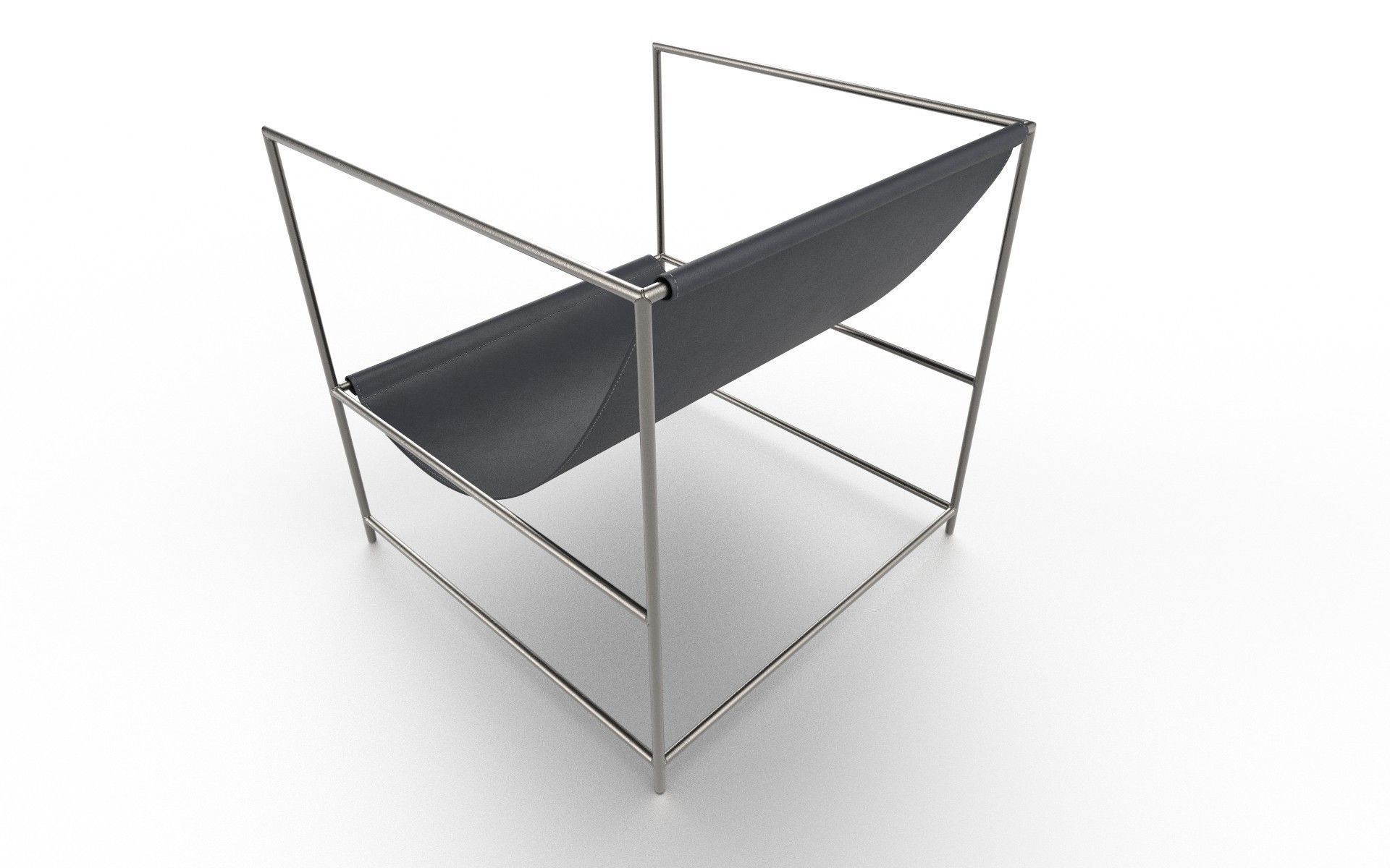 Chair M01 Low-poly 3D model_4