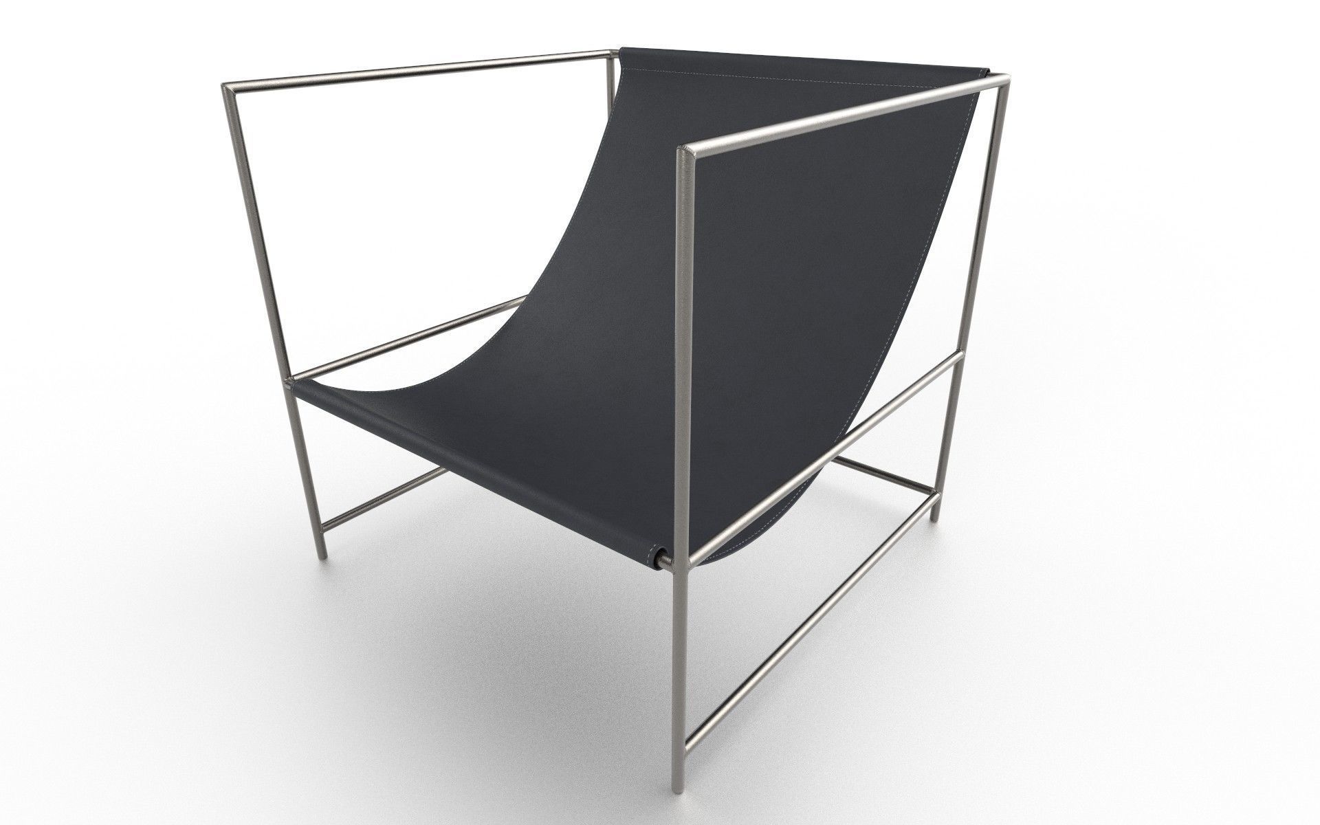 Chair M01 Low-poly 3D model_3