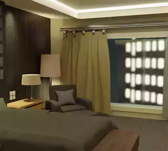 Hotel Room 3D model