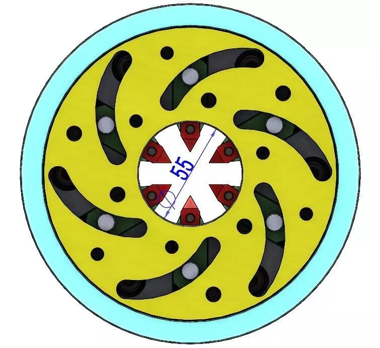 d50nma01 pipe Necking mechanism for CNC machining metal part 3D print model_0