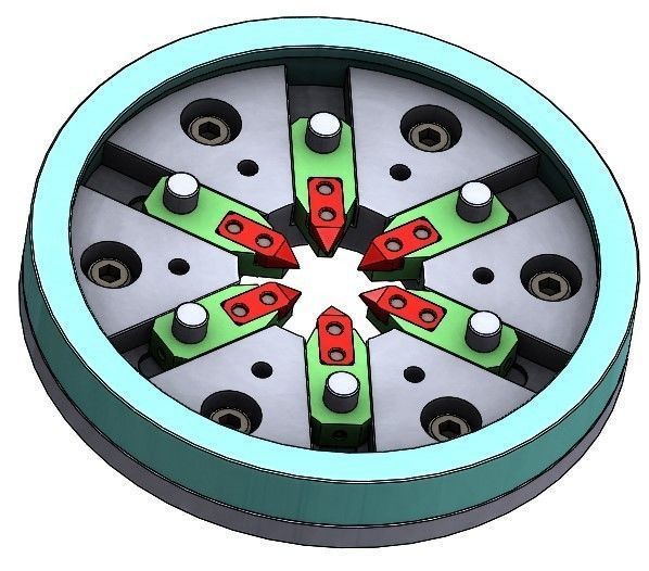 d50nma01 pipe Necking mechanism for CNC machining metal part 3D print model_3