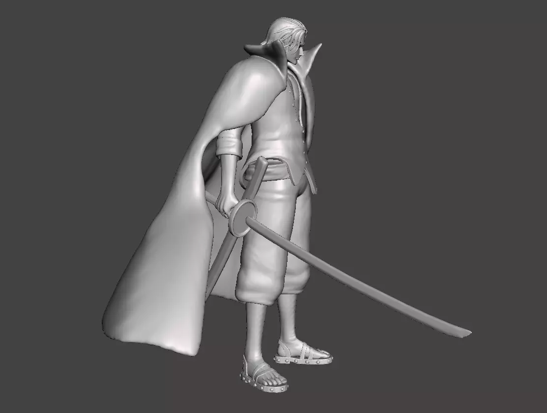 Red Hair Shanks 3D Model 3D print model_0