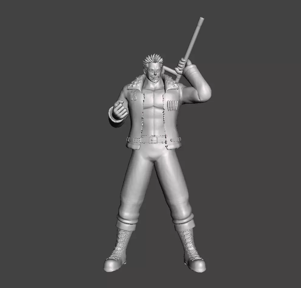 Vice Admiral Smoker 3D Model 3D print model_0