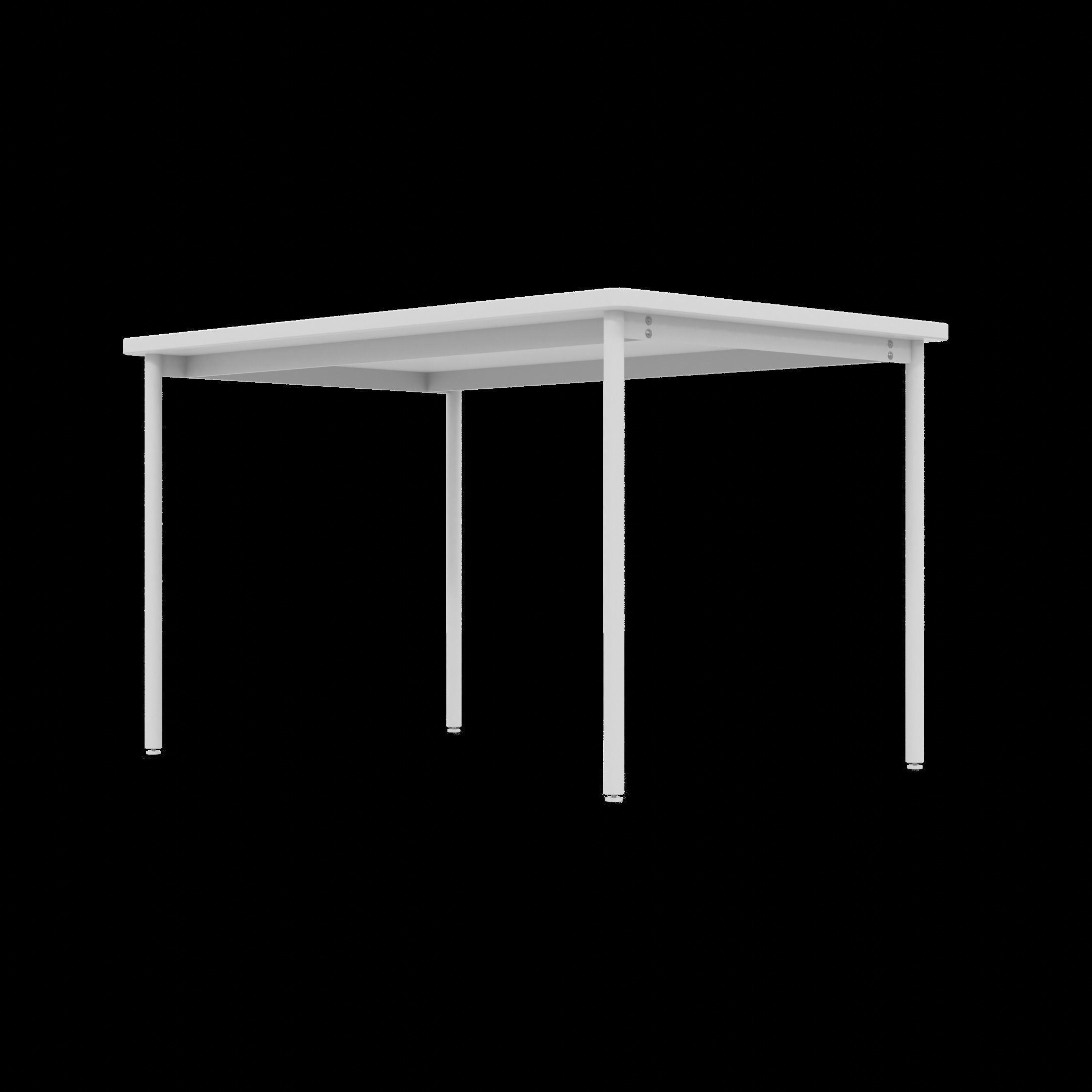 3D model Simple white office desk VR / AR / low-poly | CGTrader