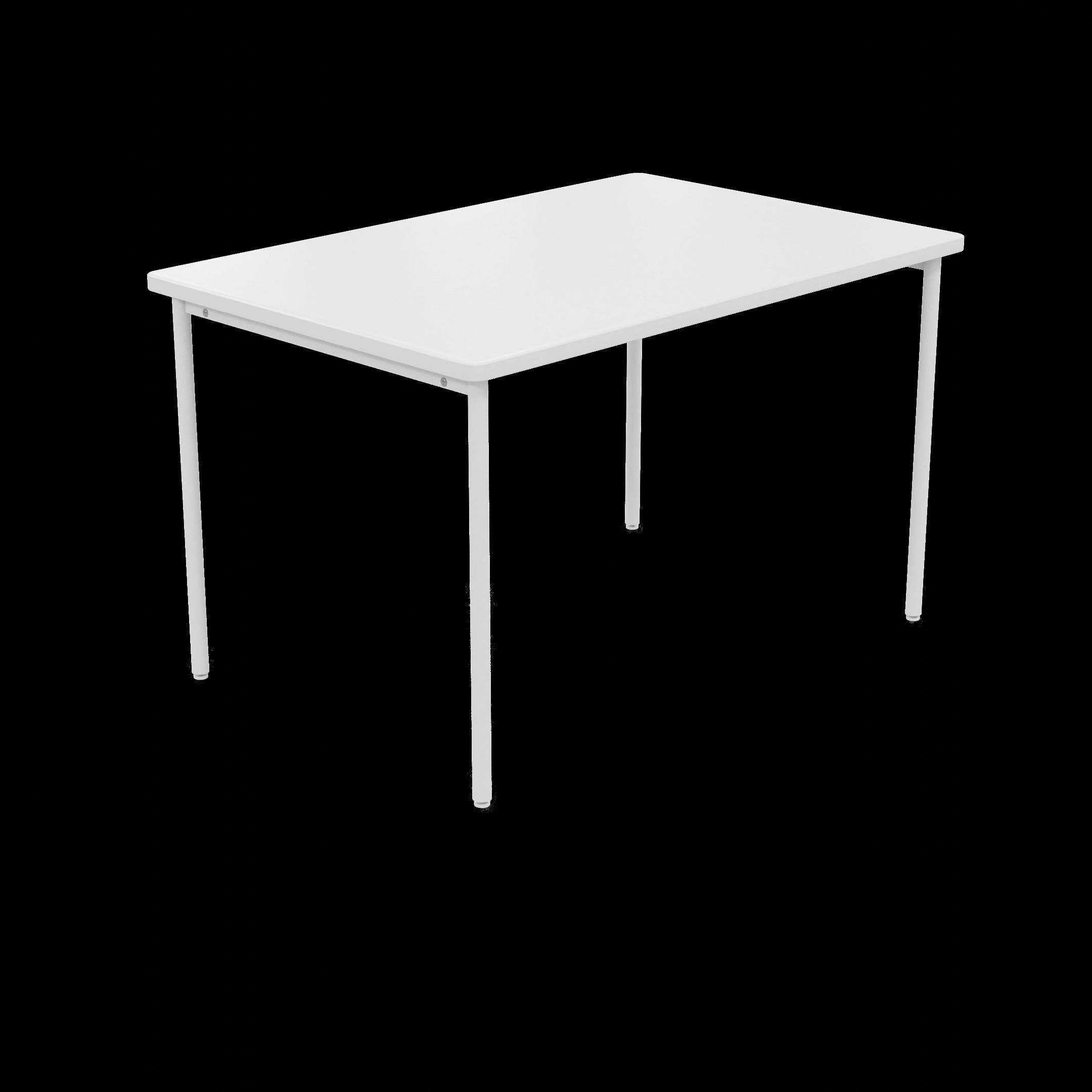 3D model Simple white office desk VR / AR / low-poly | CGTrader