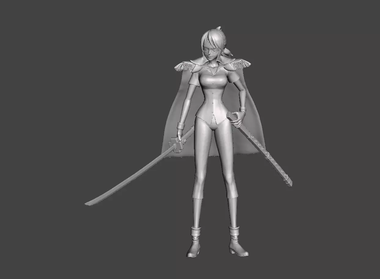 Captain Tashigi 3D Model 3D print model_0