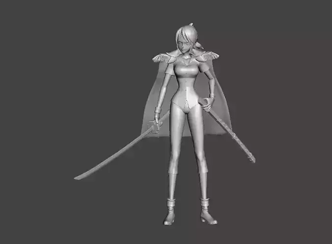 Captain Tashigi 3D Model 3D print model