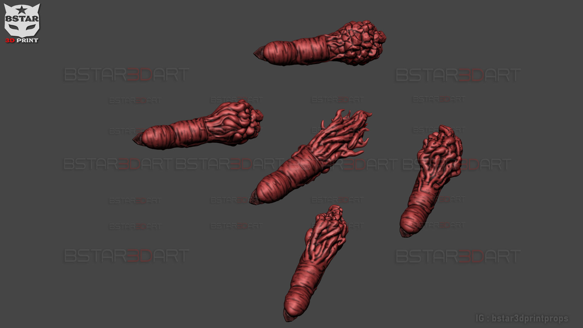 Sukuna Fingers High Quality  - Jujutsu Kaisen 3D print model_15