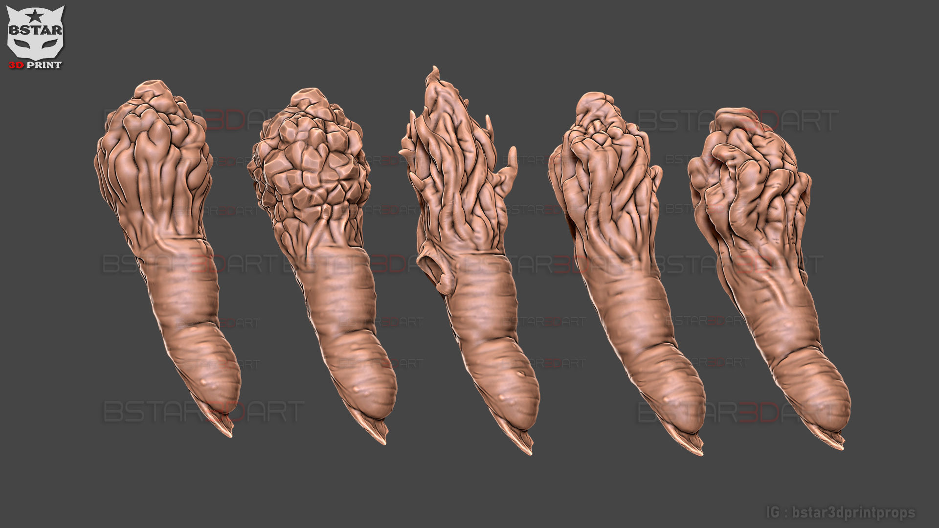 Sukuna Fingers High Quality  - Jujutsu Kaisen 3D print model_22