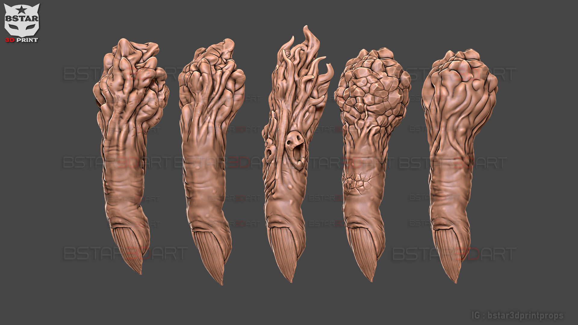 Sukuna Fingers High Quality  - Jujutsu Kaisen 3D print model_20