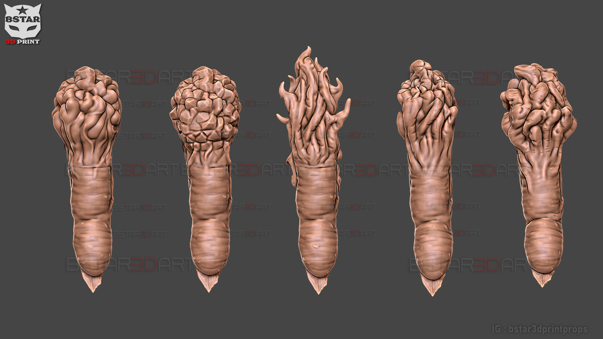 Sukuna Fingers High Quality  - Jujutsu Kaisen 3D print model_21