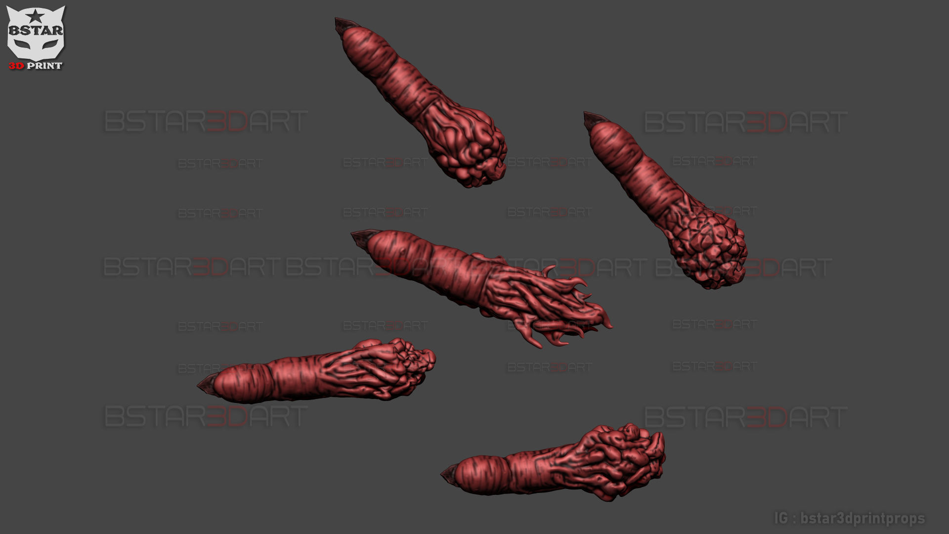 Sukuna Fingers High Quality  - Jujutsu Kaisen 3D print model_14