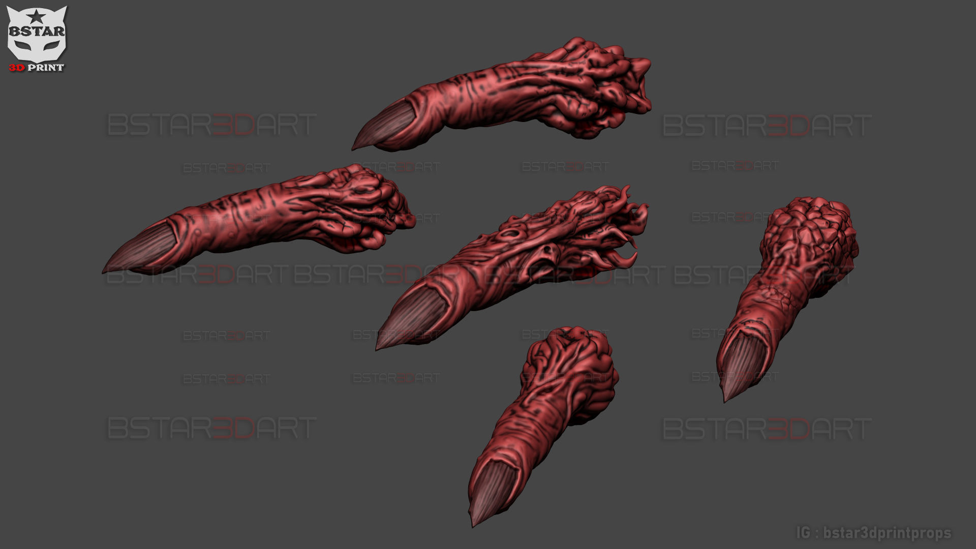 Sukuna Fingers High Quality  - Jujutsu Kaisen 3D print model_13