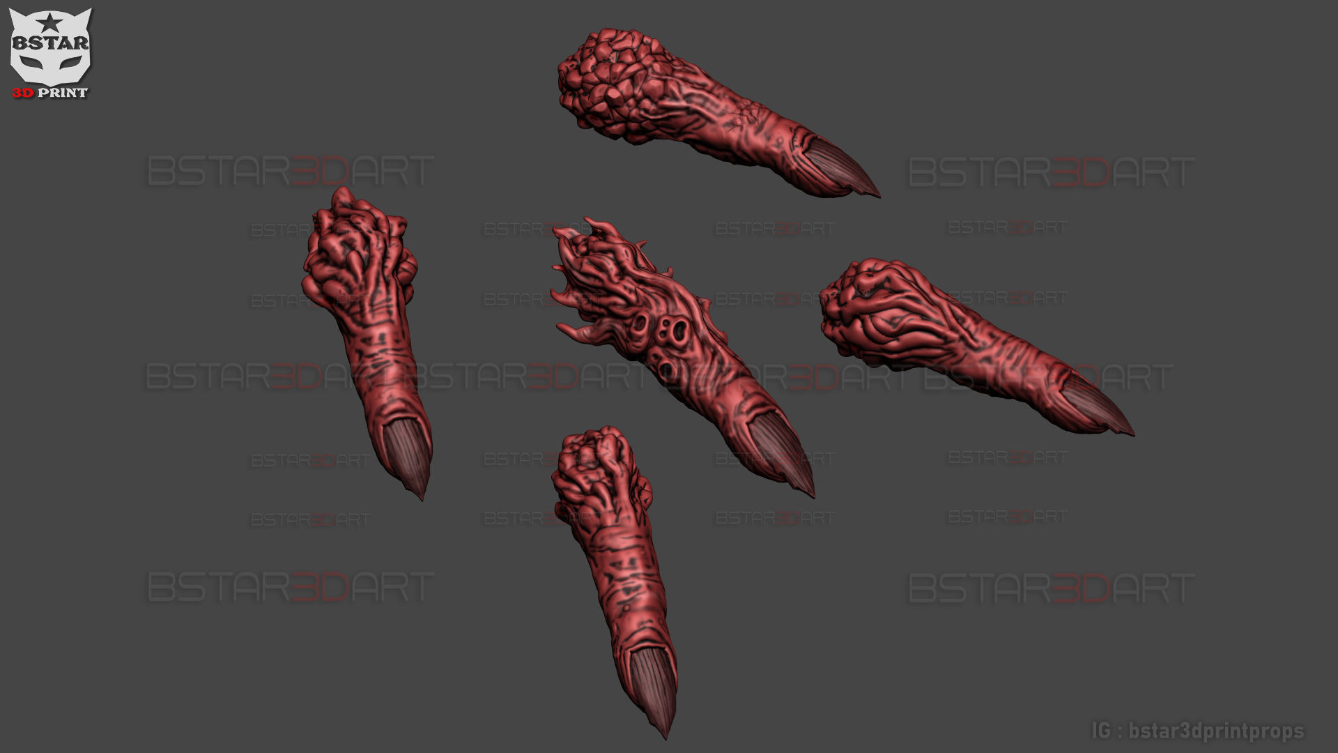 Sukuna Fingers High Quality  - Jujutsu Kaisen 3D print model_9