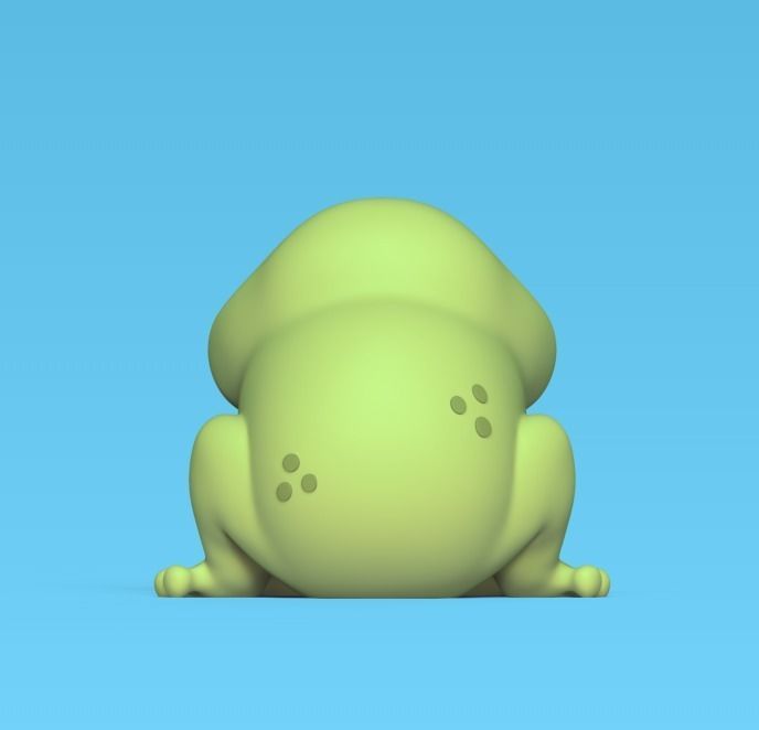 Frog Eating Mosquito 3D print model_3