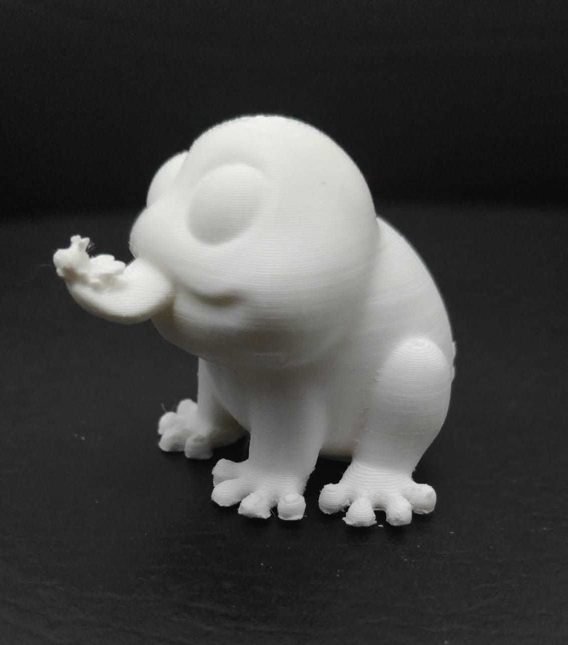 Frog Eating Mosquito 3D print model_6