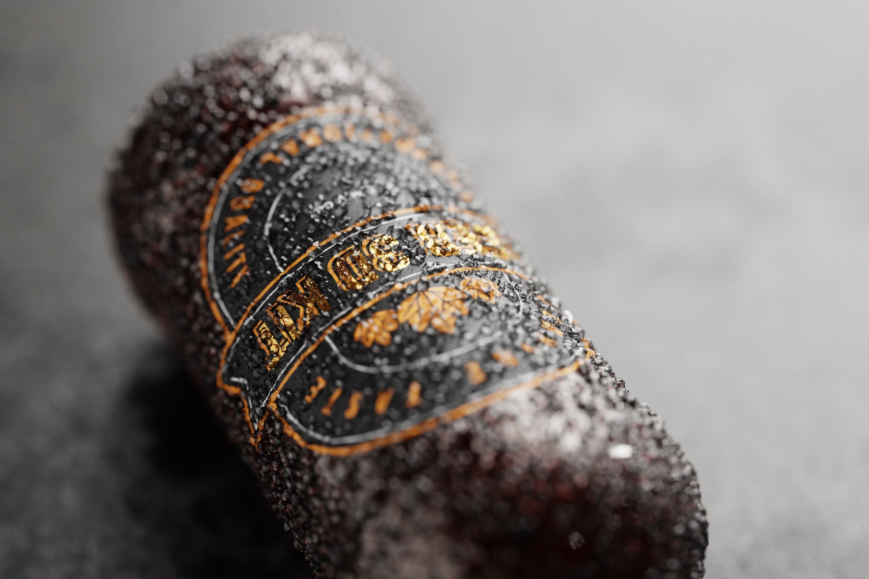 Stubby Beer Bottle Low-poly 3D model_16