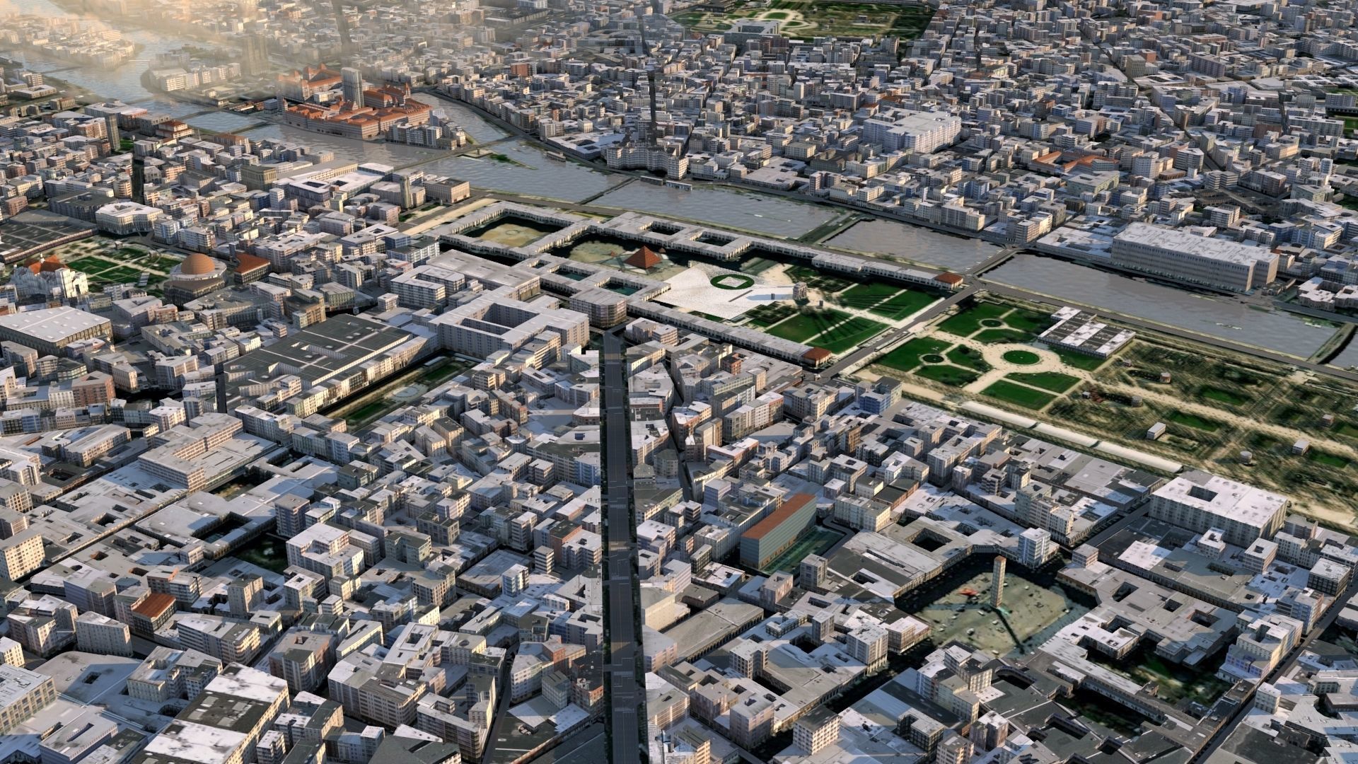 Paris City 2023 Low-poly 3D model_2