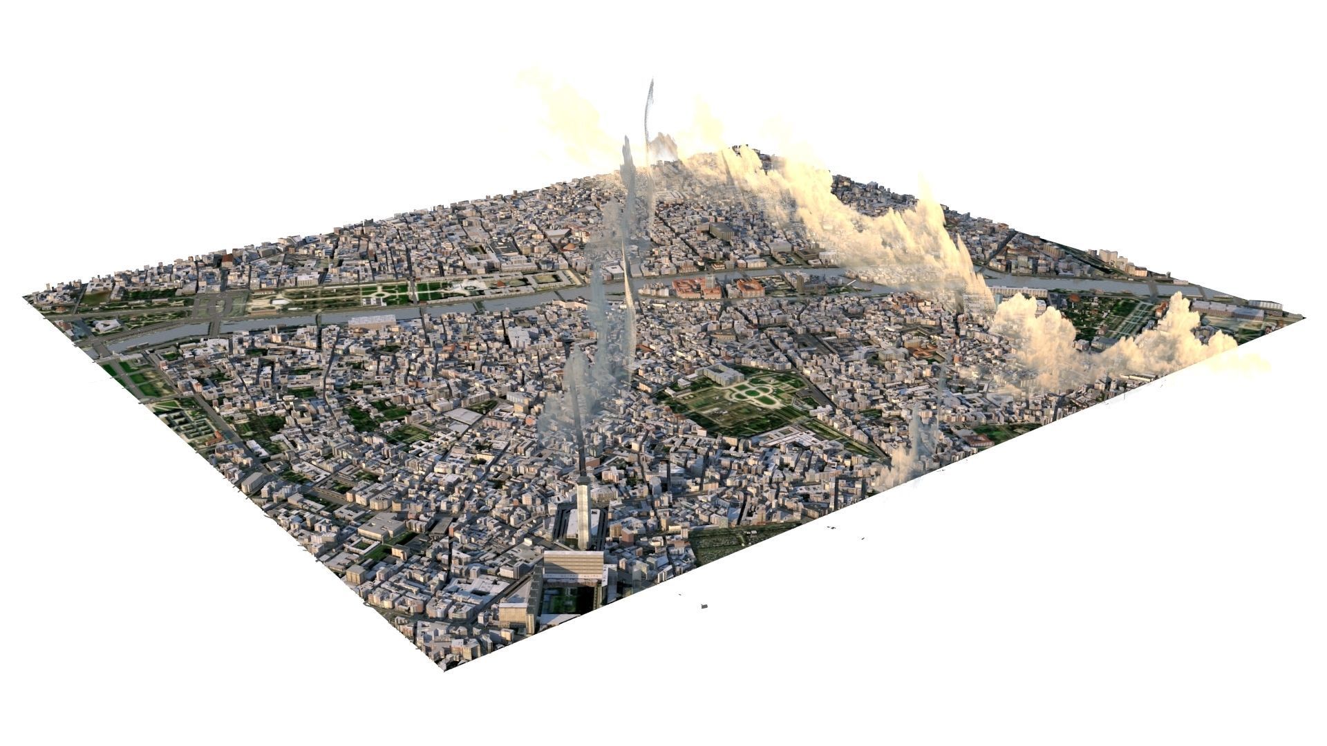 Paris City 2023 Low-poly 3D model_3