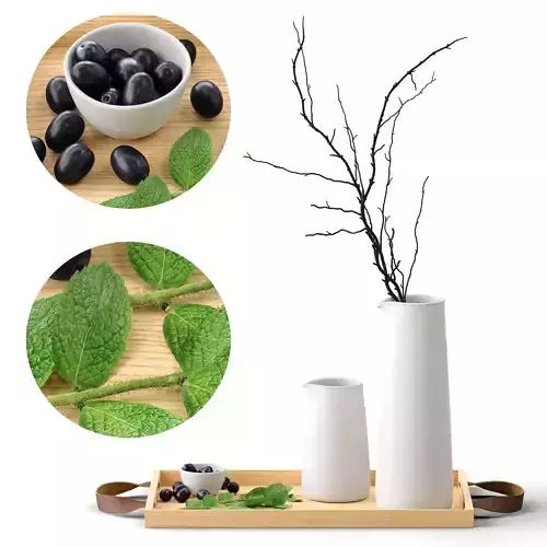 Decor Olive and mint Set 40