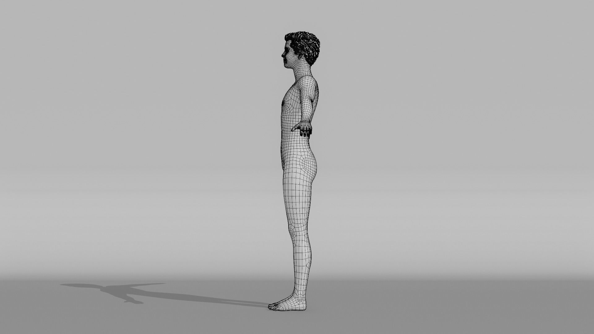 Realistic Teen - David 3D model_19