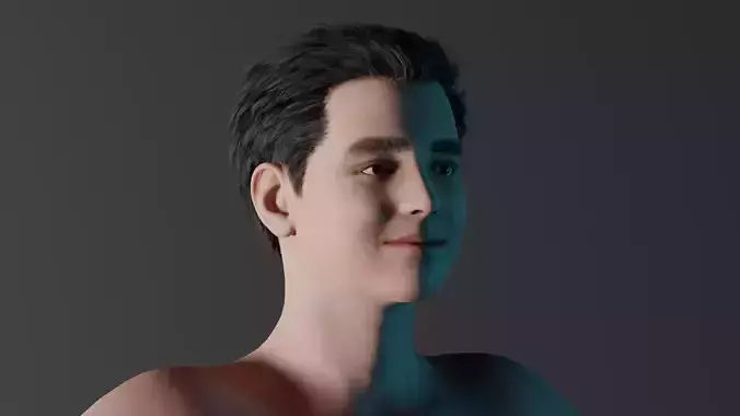 Realistic Teen - David 3D model