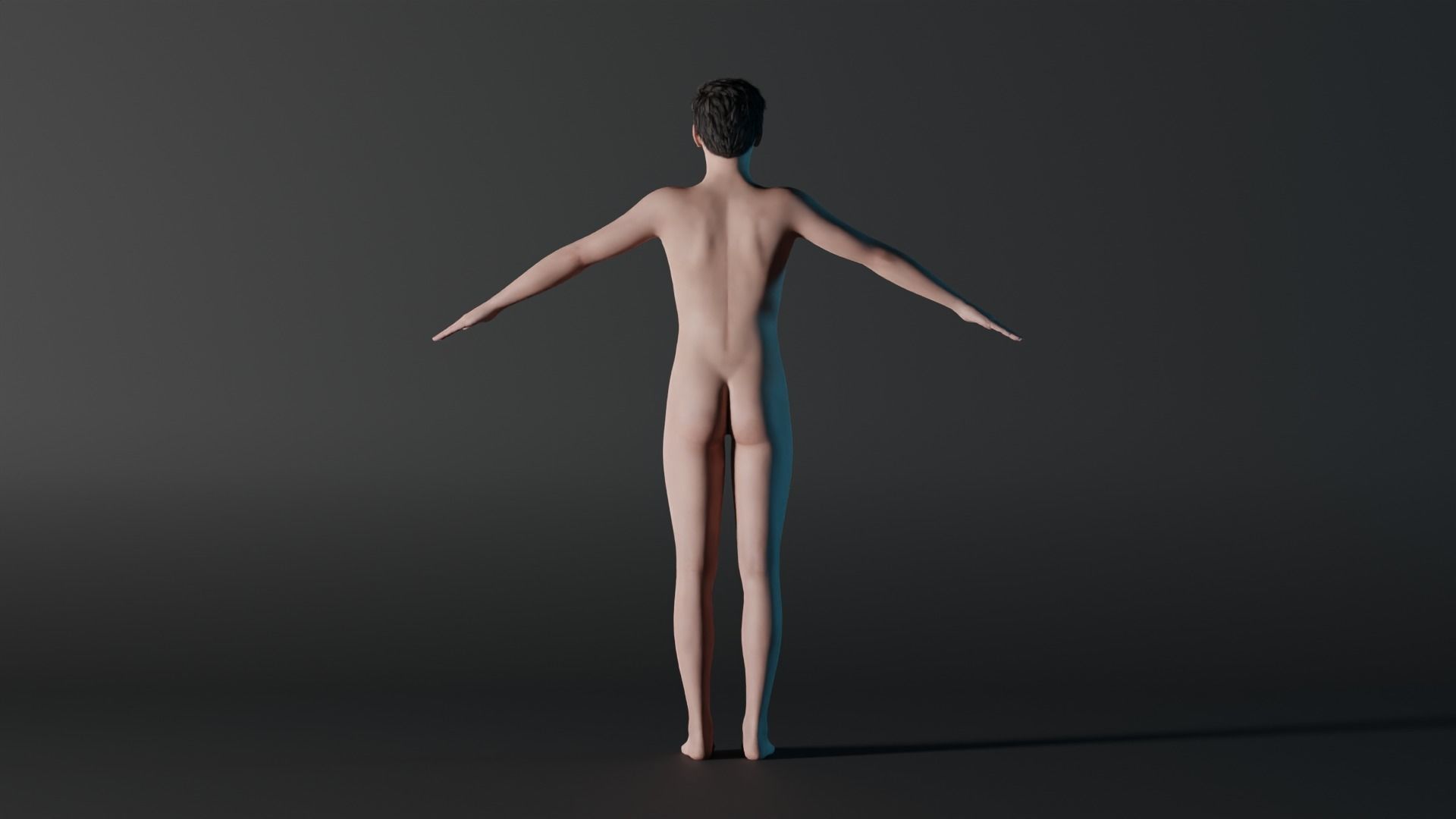 Realistic Teen - David 3D model_3