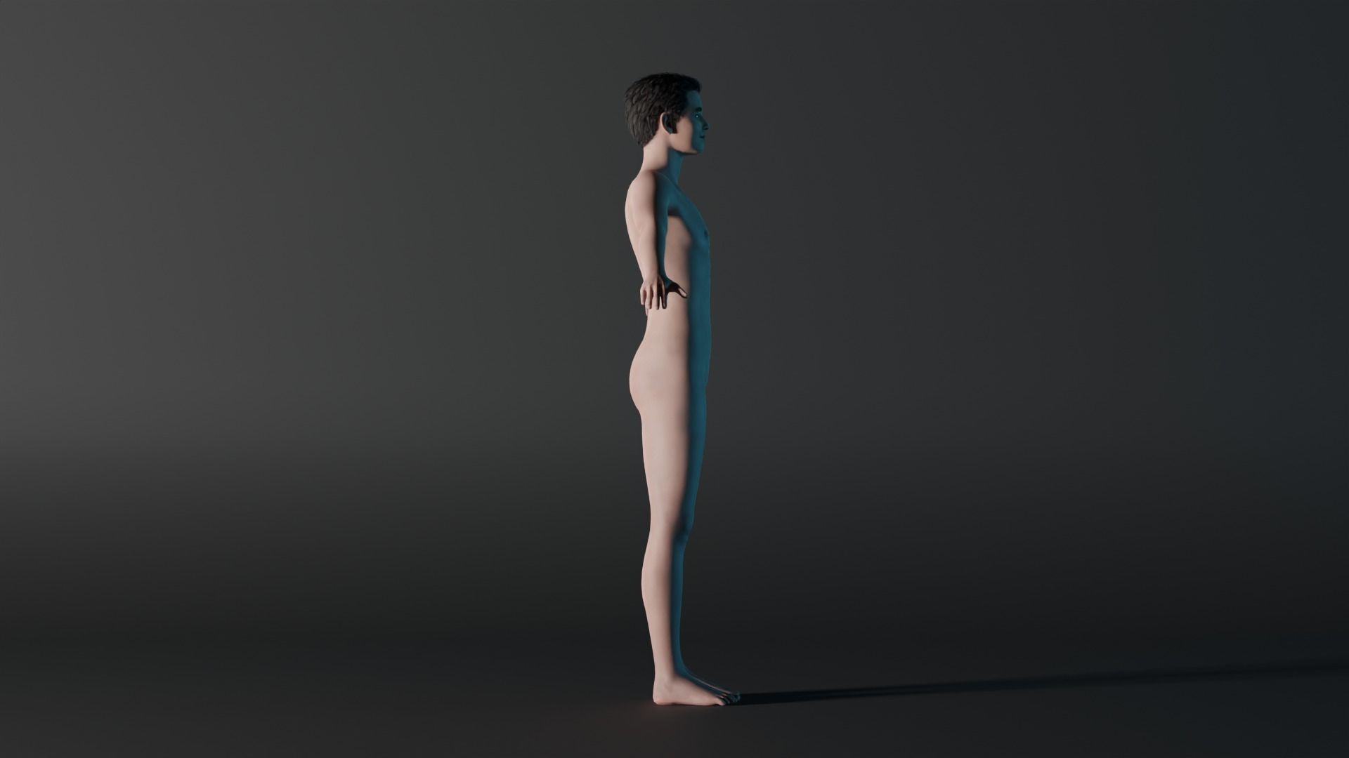 Realistic Teen - David 3D model_2