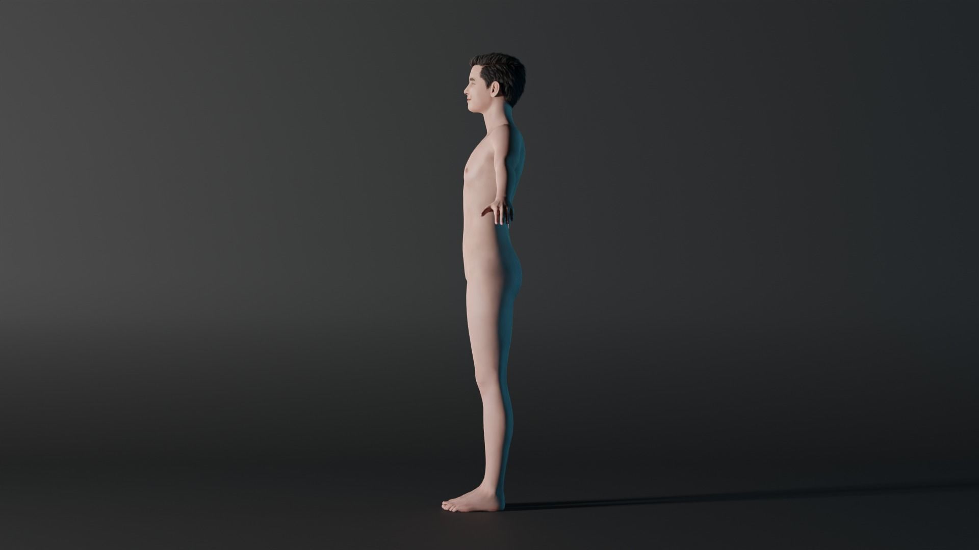 Realistic Teen - David 3D model_4