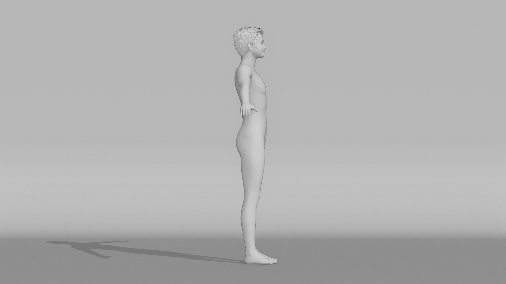 Realistic Teen - David 3D model_7