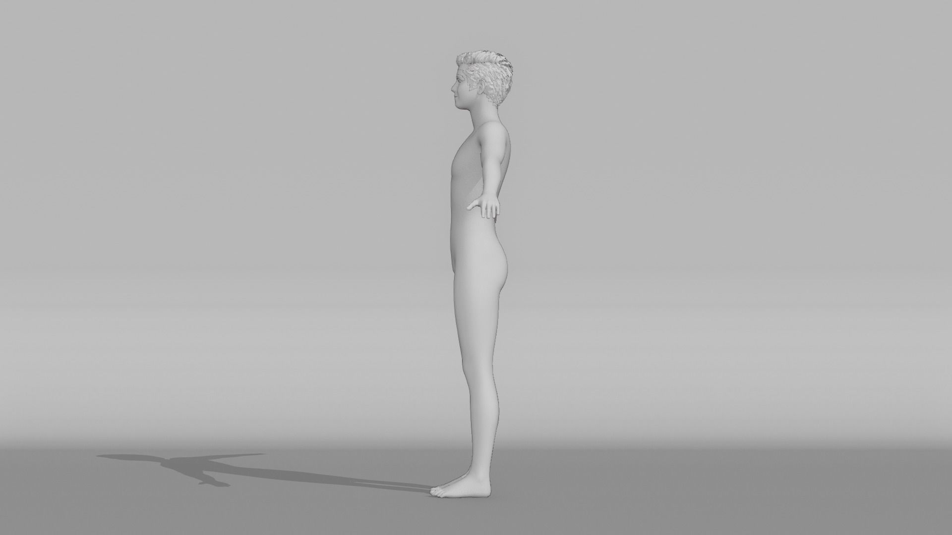 Realistic Teen - David 3D model_9